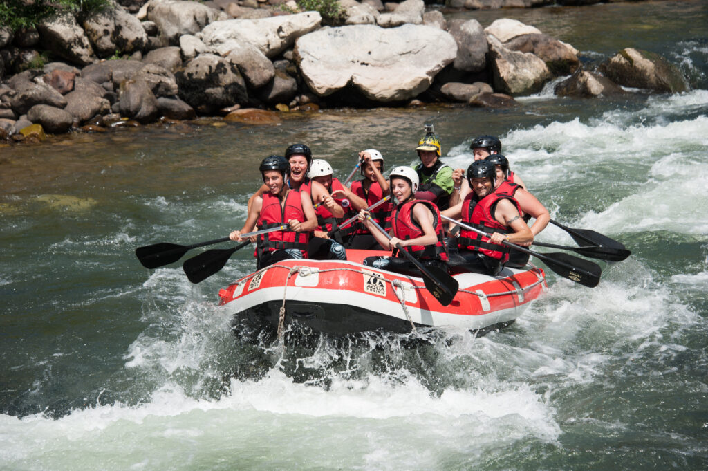 Descente de rafting à Foix sur l'Ariège