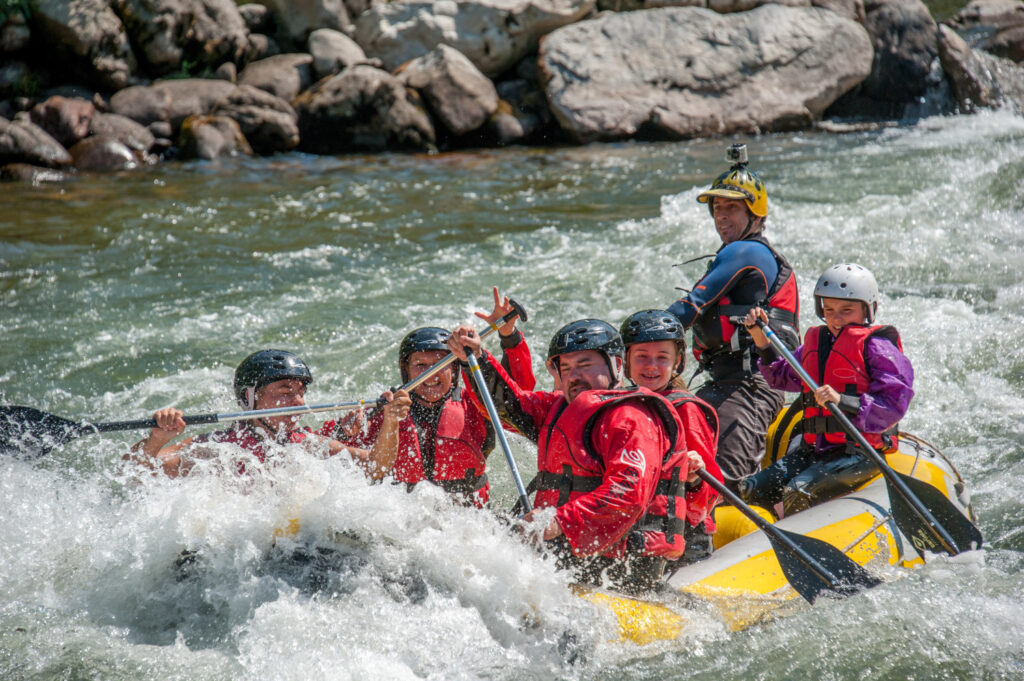 rafting à Foix en famille